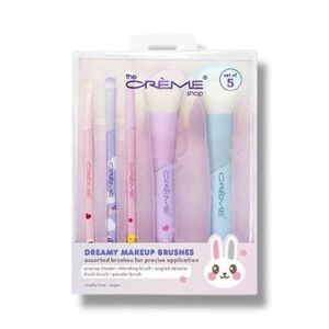 The Crème Shop Pastel Dreamy Makeup Brush Set | New | 5 Brush Set